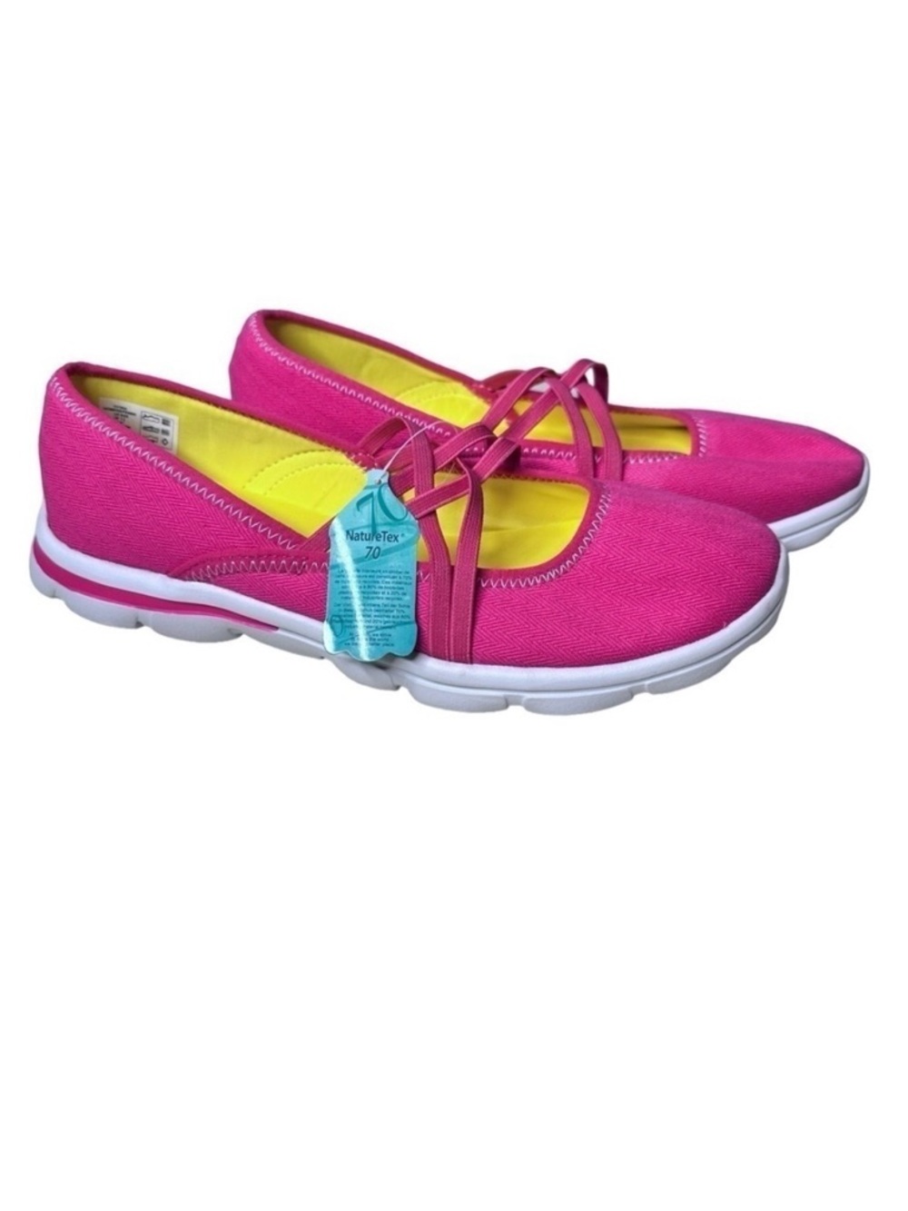 Lands' End Women's Gatas Pink Mary Jane Shoes. Size 9 1/2